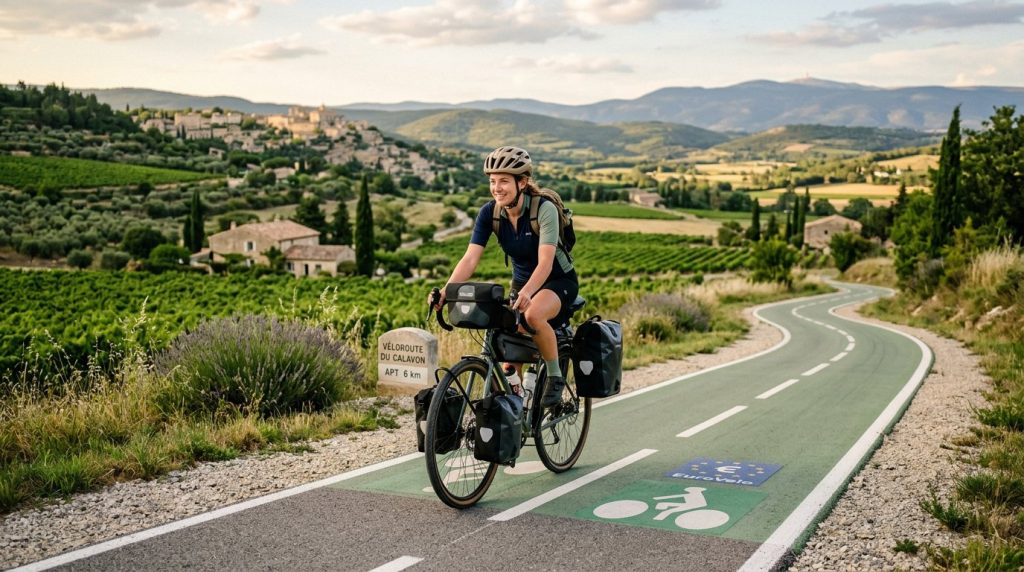 La véloroute du Calavon, l’itinéraire incontournable à vélo dans le Luberon
