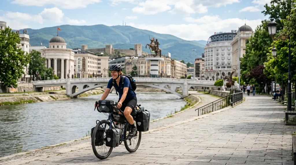 Skopje à vélo : trois jours pour explorer la capitale la plus insolite des Balkans