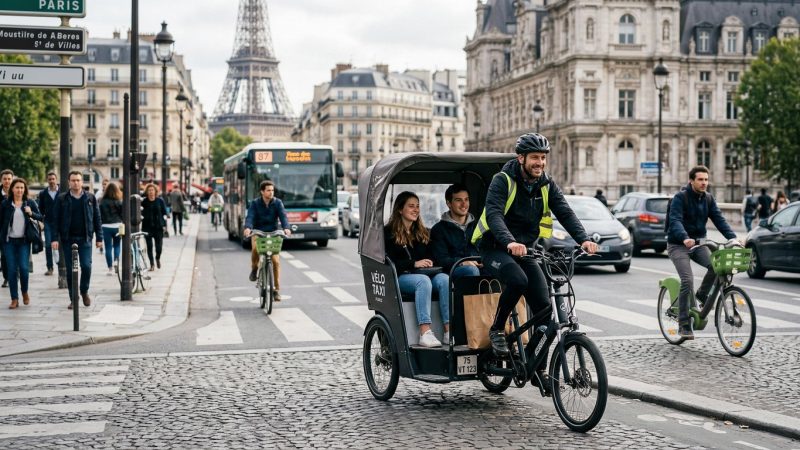 Taxi vélo : pourquoi ce moyen de transport séduit de plus en plus en ville ?