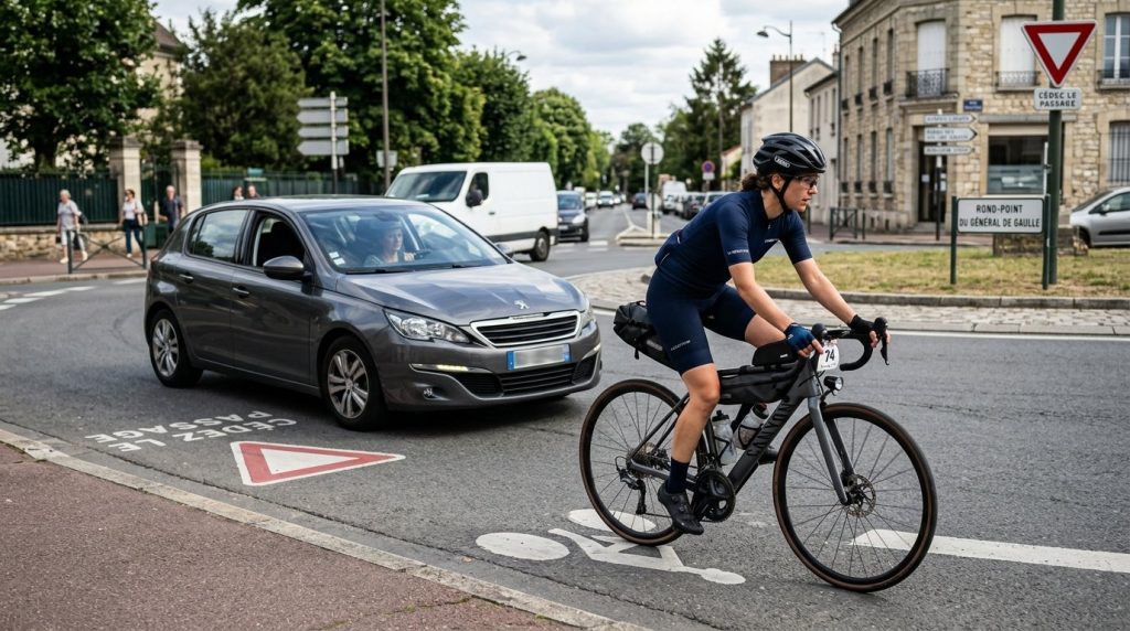 Rond-point, carrefours giratoires : quelles sont les règles de priorité entre voiture et vélo ?