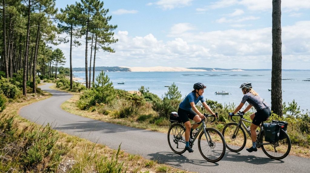Balade à vélo autour du bassin d'Arcachon