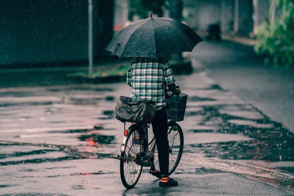 vélo-pluie